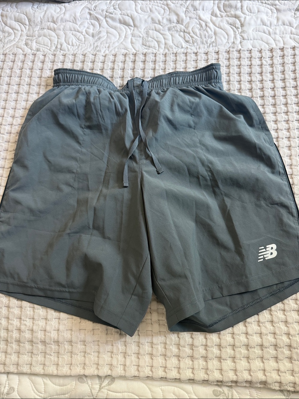 New Balance Men's Athletic Running Shorts in Charcoal Gray